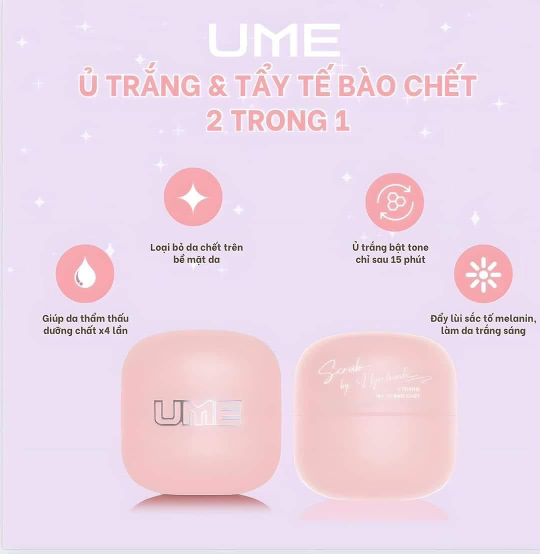 Ủ trắng + Tẩy tế bào chết UME